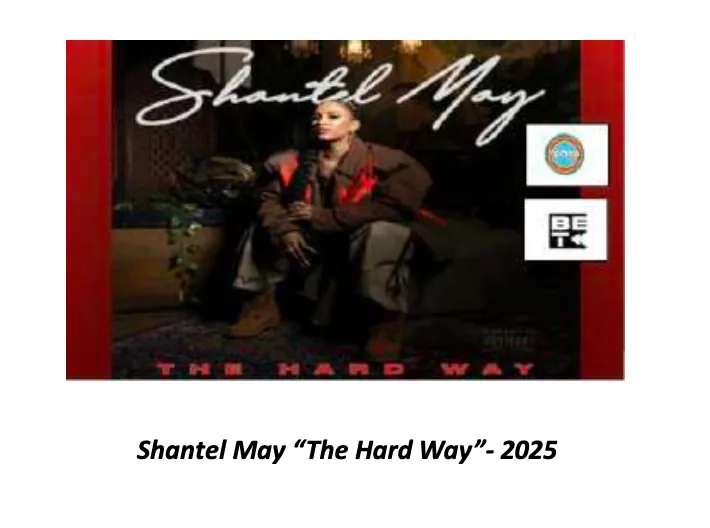 Still from The Hard Way — Shantel May in an oversized brown coat seated in a warmly lit room, framed with a red border.